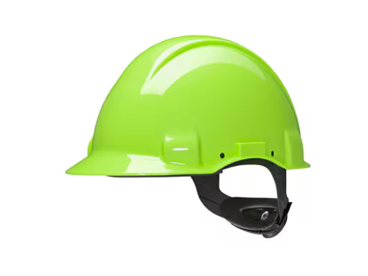 3M™ Schutzhelm, Uvicator, Ratschenverschluss, unbelüftet, 440v, Schweißband aus Kunststoff, Hi-Viz, G3001NUV-GB,
