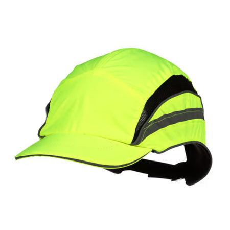 3M™ First Base™ 3 Anstoßkappe 2021866, Classic, Hi-Viz, Gelb, kurzer Schirm, 55 mm, angepasst