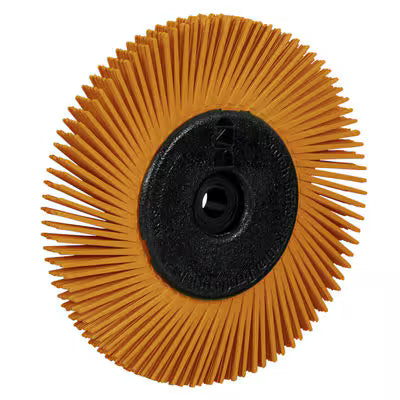 Scotch-Brite™ Radialborste, PN-RB, 80+, 152,4 mm x 12,7 mm x 25,4 mm (6 Zoll x 1/2 Zoll x 1 Zoll), Typ A, mit Adapter