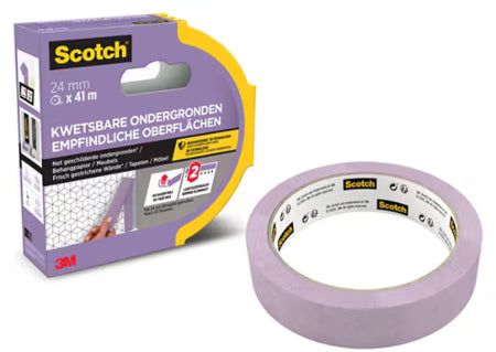 Scotch® Abdeckband für empfindliche Oberflächen, 24 mm x 41 m, 1 Rolle/Packung, 100 % PEFC SGSCH-PEFC-COC-110078