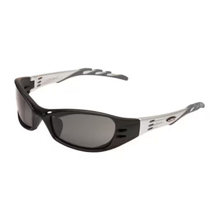3M™ Fuel™ Schutzbrille, silber/schwarzer Rahmen, kratzfest, grau polarisierte Gläser, 71502-00005