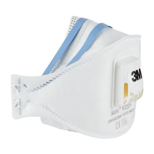 3M™ Aura™ Atemschutzmaske für manuelles und maschinelles Schleifen 9322+, FFP2, Ventil, 5 Stück/Packung