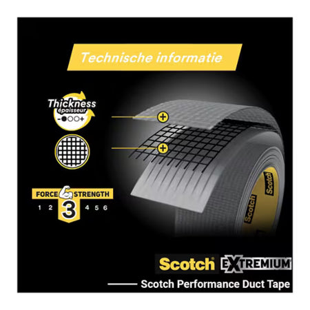 Scotch® Universal-Gewebeband Silber 2904, 25 m x 48 mm, 2 Stück/Packung