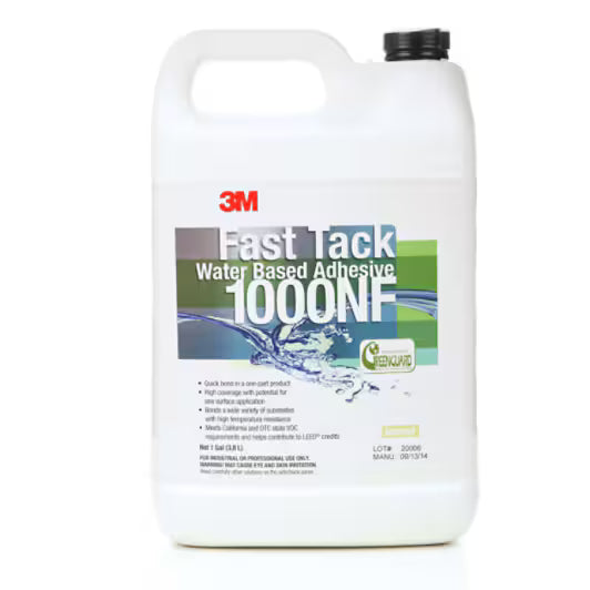 3M™ Fast Tack Klebstoff auf Wasserbasis 1000NF, Neutral, 3.78 L
