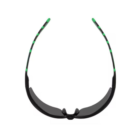 3M™ Solus™ 2000 Schutzbrille, schwarz/grüner Rahmen, kratzfest+ (K), IR 3.0 graue Gläser, S2030ASP-BLK, 20/Karton