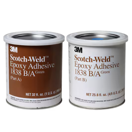 3M™ Scotch-Weld™ Epoxidkleber 1838, Grün, Teil B/A, 1-Quart-Kit
