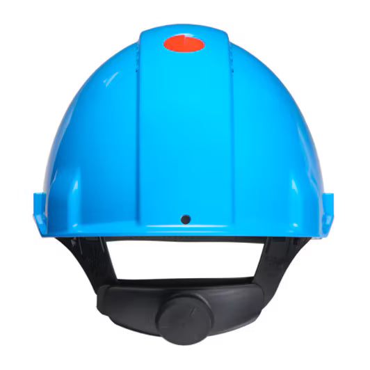 3M™ Schutzhelm, Uvicator, Ratschenverschluss, belüftet, Kunststoff-Schweißband, blau, G3000NUV-BB