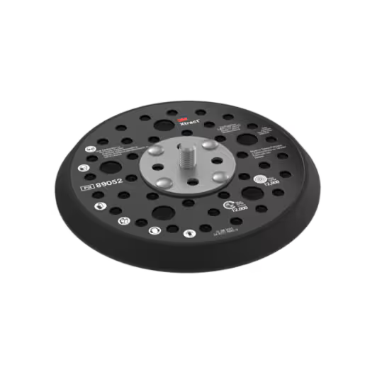 3M Xtract™ Hookit™ Stützteller, 89052, extra hart, schwarz, 125 mm