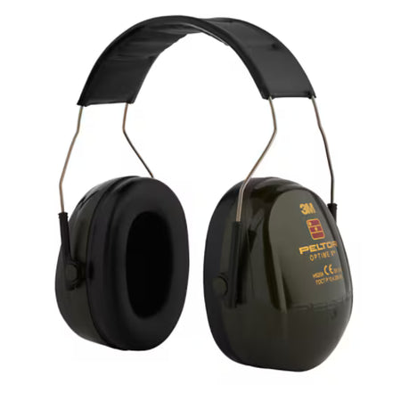3M™ PELTOR™ Optime™ III Gehörschutzkapseln, schwarz/rot, Kopfbügel, H540A-411-SV