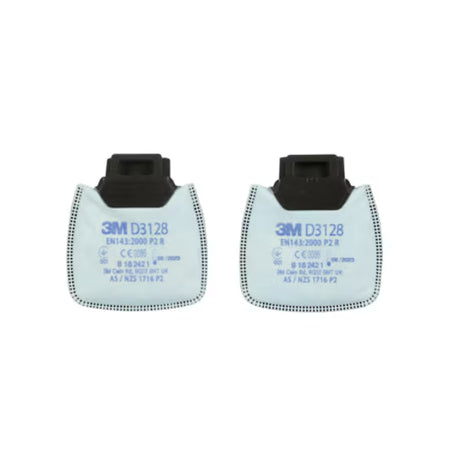 3M™ Secure Click™ Partikelfilter für störende Konzentrationen organischer Dämpfe/saurer Gase und Ozon bis zum 10-fachen des AGW, P2 R, D3128