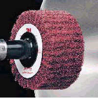 Scotch-Brite™ Roloc™+ Clean & Finish Fächerbürste FF-ZR, 63 mm x 32 mm, A VFN