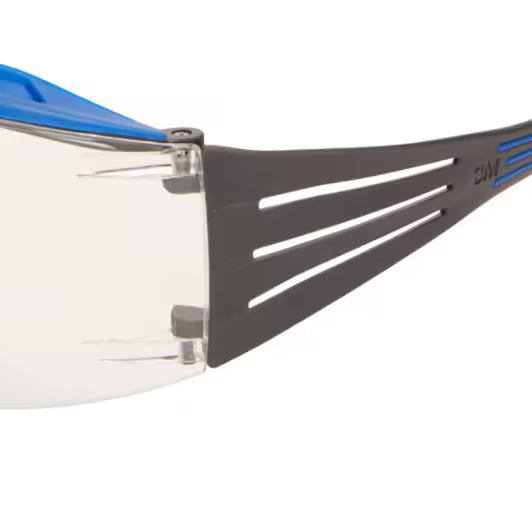 3M™ SecureFit™ 400X Schutzbrille, blau/grauer Rahmen, Scotchgard™ Anti-Beschlag- und Anti-Kratz-Beschichtung (K&N), klare Scheiben, SF401XSGAF-BLU-EU, 20/Karton