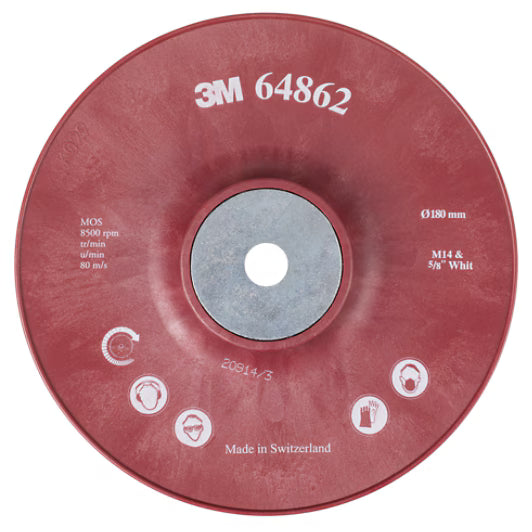 3M™ Stützteller High Performance für Fiberscheiben, konisch, 178 mm, geeignet für Cubitron™ II