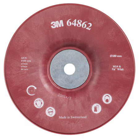 3M™ Stützteller High Performance für Fiberscheiben, konisch, 178 mm, geeignet für Cubitron™ II