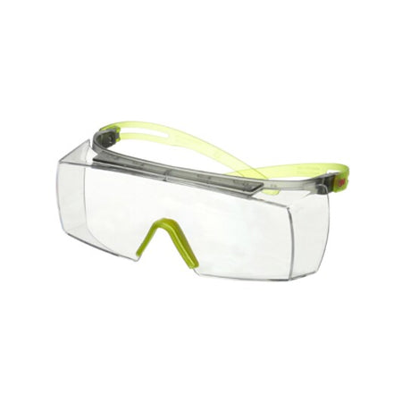 3M™ SecureFit™ 3700 Überbrille, limegrüner Bügel, Scotchgard™ Anti-Beschlag (K&N), klare Scheibe, SF3701SGAF-GRN-EU, 20/Karton