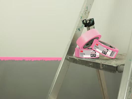 Professionelles Klebeband 2072 von 3M™, extra empfindlich, rosa, 30 mm x 50 m, 1 Rolle/Packung