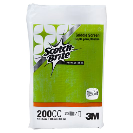Scotch-Brite™ Grillreinigungspad 200CC, 101 mm x 139 mm, 20/Pack