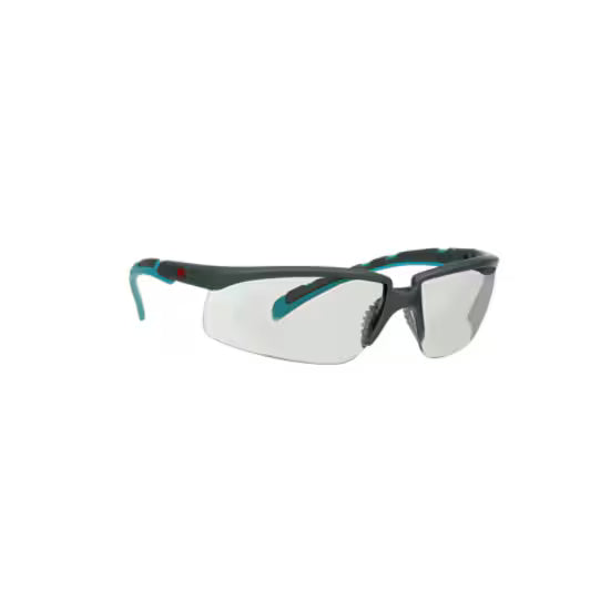 3M™ Solus™ Serie 2000, S2007SGAF-BGR, Grau/Blaugrüne Bügel, Scotchgard™ Anti-Beschlag-Beschichtung, grau getönte AC-AK-Scheiben für den Innen- und Außenbereich, 20 Stück/Box