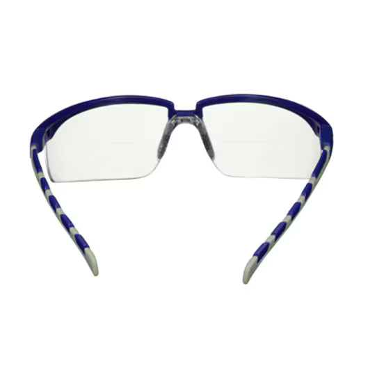 3M™ Solus™ 2000 Schutzbrille, blau/grauer Rahmen, Antibeschlag/Kratzfest, Lesehilfe +1.5, klare Scheiben, S2015AF-BLU, 20/Karton