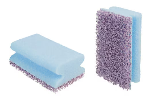Scotch-Brite™ Kratzfreies Schleifpad mit Griff für harte Beanspruchung NS2020, Blau/Violett, 70 mm x 130 mm, 6er-Pack