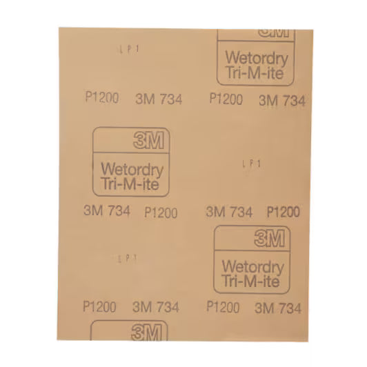 3M™ Wetordry™ Schleifpapier 734, 230 mm x 280 mm, P1200, 01970