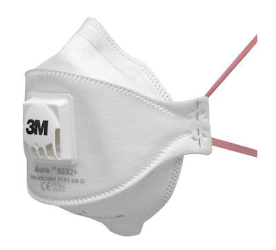 3M™ Aura™ Atemschutzmaske, FFP3, mit Ventil, 9332+