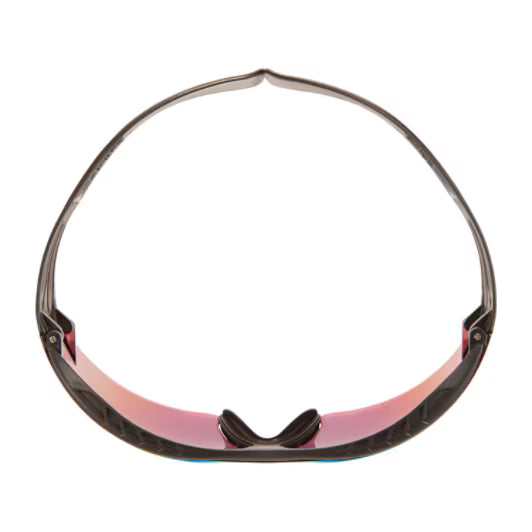 3M™ SecureFit™ 400X Schutzbrille, schwarz/schwarzer Rahmen, kratzfeste, verspiegelte orangefarbene Gläser, SF416XAS-BLK-EU, 20/Karton