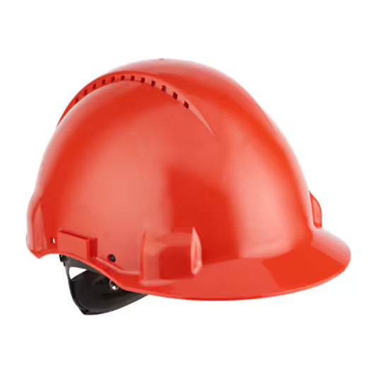3M™ Schutzhelm, Uvicator, Ratschenverstellung, Belüftung, Kunststoff-Schweißband, Rot, G3000NUV-RD
