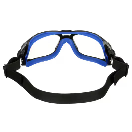 3M™ Solus™ 1000 Schutzbrille, blau/schwarzer Rahmen, Scotchgard™ Anti-Beschlag- und Kratzschutzbeschichtung (K&N), klare Scheiben, TPE-Dichtung und Neoprenband, S1101NSGAF-TSKT-EU, 20/Karton