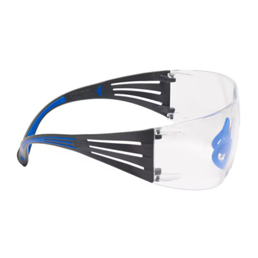 3M™ SecureFit™ 400 Schutzbrille, blau/grau Rahmen, Scotchgard™ Anti-Beschlag- und Kratzschutzbeschichtung (K&N), klare Scheiben, SF401SGAF-BLU-EU