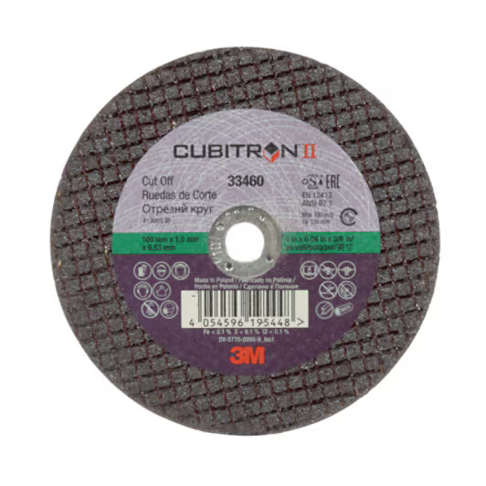 3M™ Cubitron™ II Trennscheibe 100 mm x 1 mm x 9,53 mm, 33460