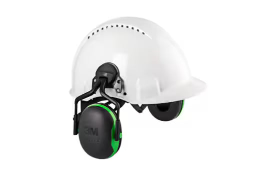 3M™ PELTOR™ Gehörschutzkapseln, grün, Helmbefestigung, X1P5E