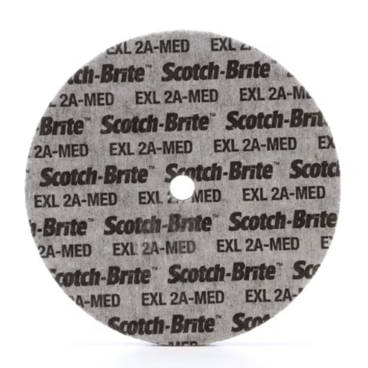 Scotch-Brite™ EXL Unitized Rad XL-UW, 152 mm x 25.4 mm x 25.4 mm, 2A Med