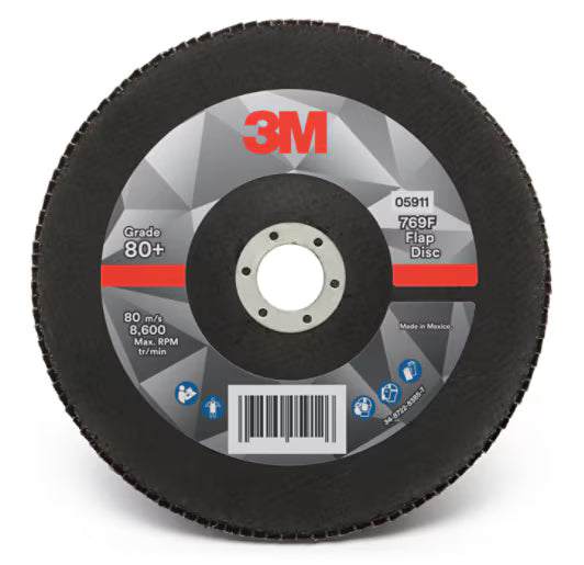 3M™ Fächerschleifscheibe 769F, T27, 115 mm x 22,23 mm, 120+