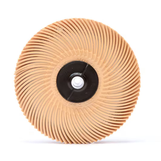 Scotch-Brite™ Radialbürstscheibe, RB-ZB, Pfirsich, 76 mm x 2 mm x 10 mm, 6µ