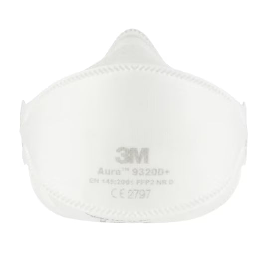 3M™ 9320D+ Aura™ Einweg-Atemschutzmasken, FFP2, ohne Ventil, 5/Packung
