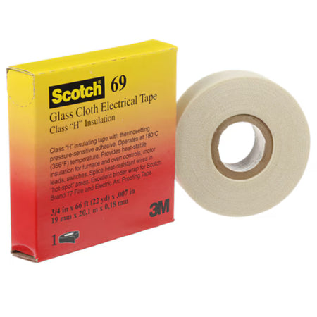 Scotch® 69 Glasfaserklebeband, Weiß, 19 mm x 20 m x 0,18 mm