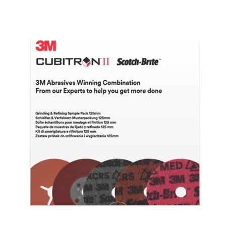 3M™ Schleif- und Feinschleif-Kit, inklusive 125 mm 787C und PN-DH Scheibe, mit 1 hochwertigen gerippten Stützteller, Muster