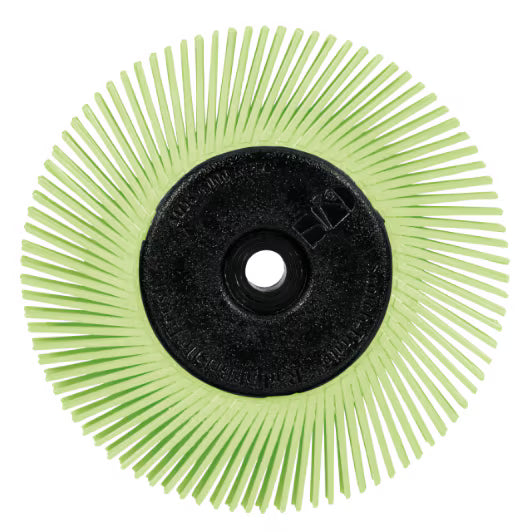 Scotch-Brite™ Radialborste, PN-RB, 50+, 152,4 mm x 12,7 mm x 25,4 mm (6 Zoll x 1/2 Zoll x 1 Zoll), Typ A, mit Adapter