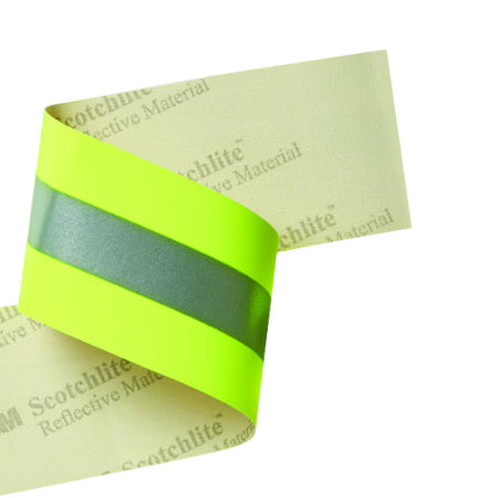 3M™ Scotchlite™ Reflexgewebe 9687, gelb-silber-gelb, 76.2 mm x 100 m