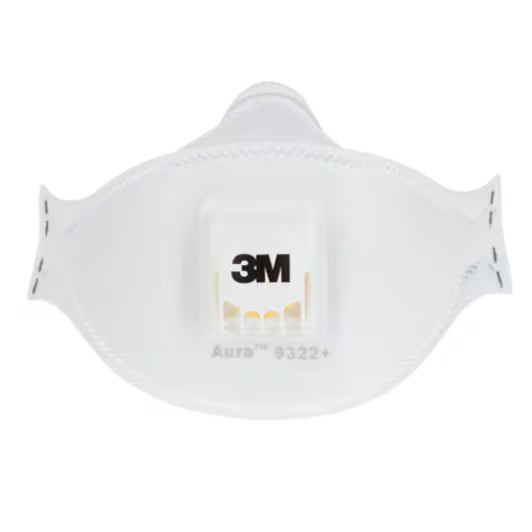 3M™ Aura™ Cool Flow™ Atemschutzmaske mit Ventil Serie 9322+