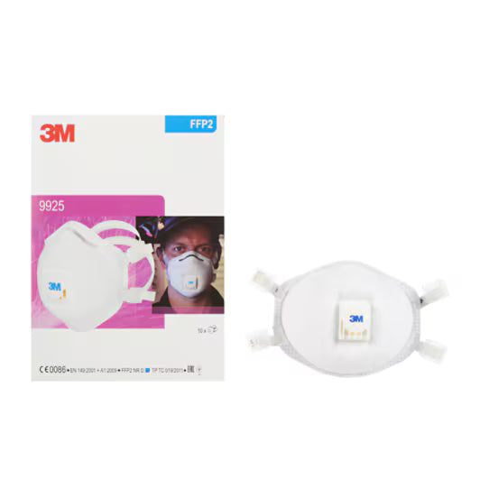 3M™ Schweißrauchmaske, FFP2, mit Ventil, 9925