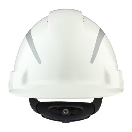 3M™ Schutzhelm, Uvicator, Ratschenverschluss, belüftet, reflektierend, Kunststoffschweißband, weiß, G3000NUV-R-VI
