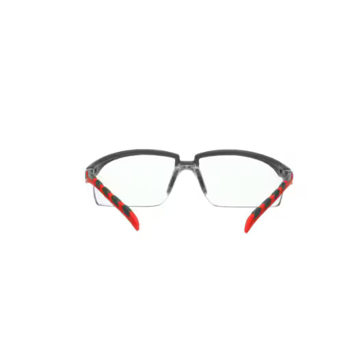 3M™ Solus™ Serie 2000, S2001SGAF-ROT, grau/rote Bügel, Scotchgard™ Anti-Beschlag-Beschichtung, klare AC-AK-Scheiben, 20/Karton