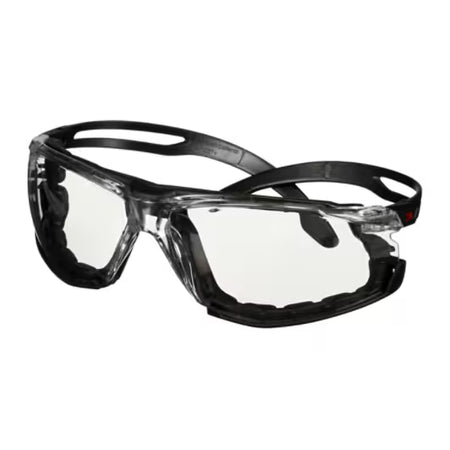 3M™ SecureFit™ 500 Schutzbrille, schwarzer Rahmen, Schaumstoff, Scotchgard™ Anti-Beschlag- und Anti-Kratz-Beschichtung (K&N), klare Scheiben, SF501SGAF-BLK-FM-EU, 20/Karton