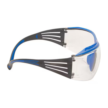 3M™ SecureFit™ 400X Schutzbrille, blau/grauer Rahmen, Scotchgard™ Anti-Beschlag- und Anti-Kratz-Beschichtung (K&N), klare Scheiben, SF401XSGAF-BLU-EU, 20/Karton