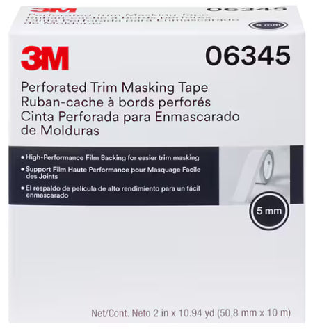 3M™ Perforiertes Trim Masking Tape, 5 mm, Hartband, 50,8 mm x 10 m, 06345