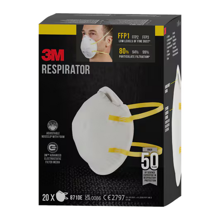 3M™ Atemschutzmaske 8710E, FFP1, ohne Ventil, 20/Packung