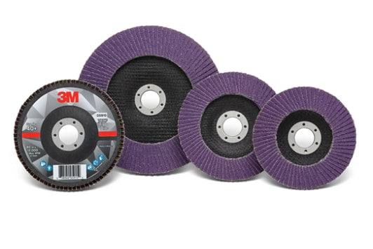 3M™ Fächerschleifscheibe 769F, T27, 115 mm x 22,23 mm, 120+
