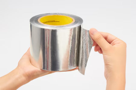 3M™ Aluminiumklebeband 425, Silber, 300 mm x 55 m, 0,12 mm